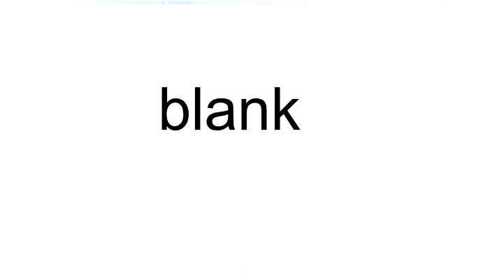 blank